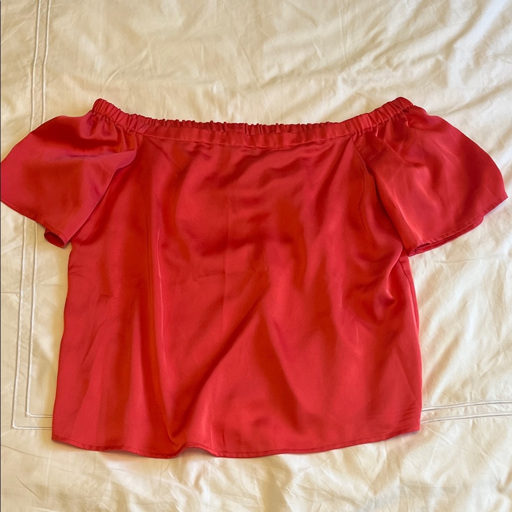 INC International Concepts Pink Off-Shoulder Blouse